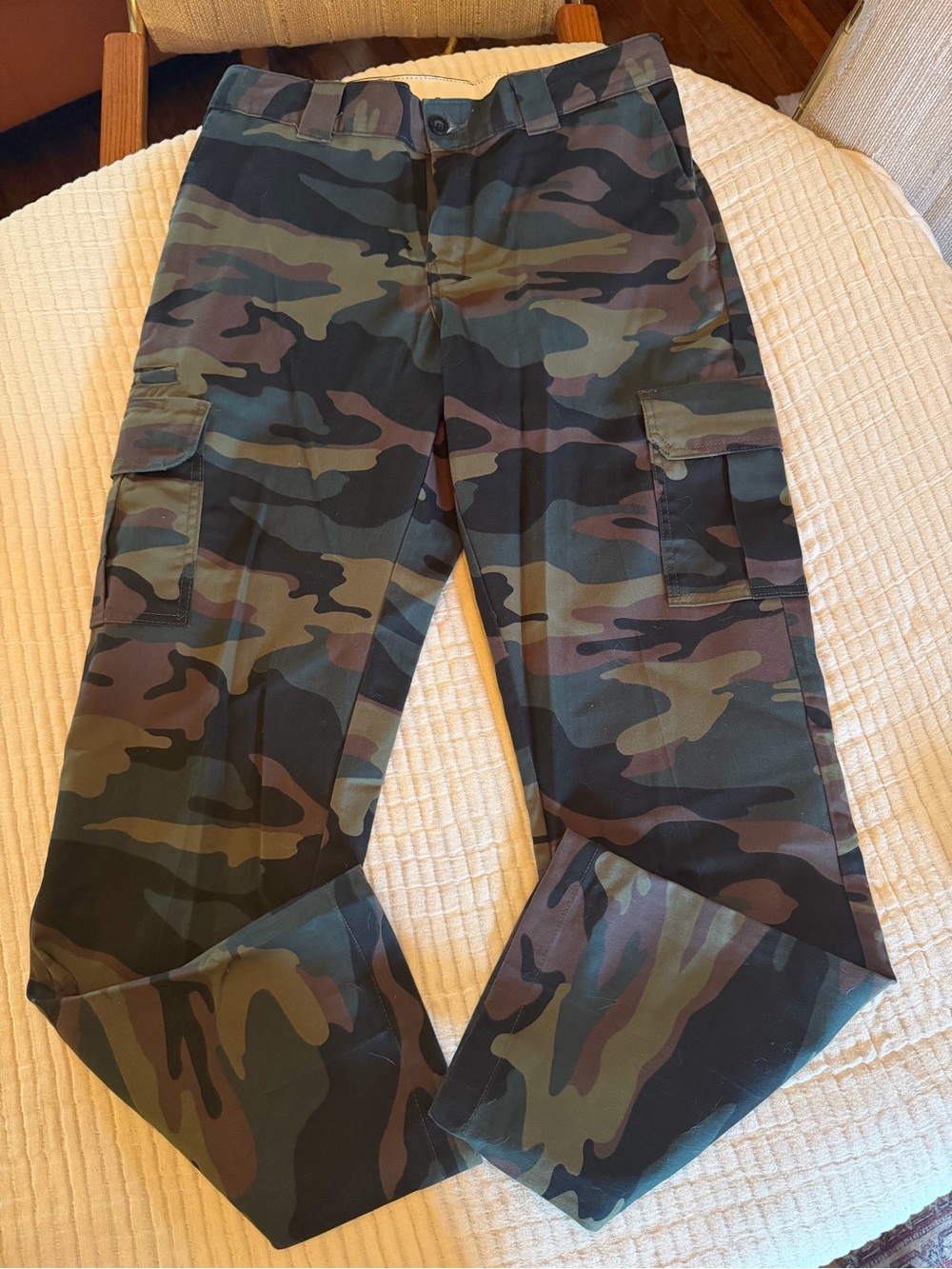Dickies Men's Camouflage Cargo Pants in Green, Brown & Black